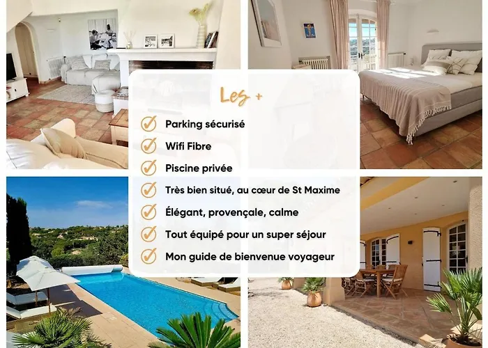 4 Etoiles - Parking - Wifi - Clim - Piscine ヴィラ *